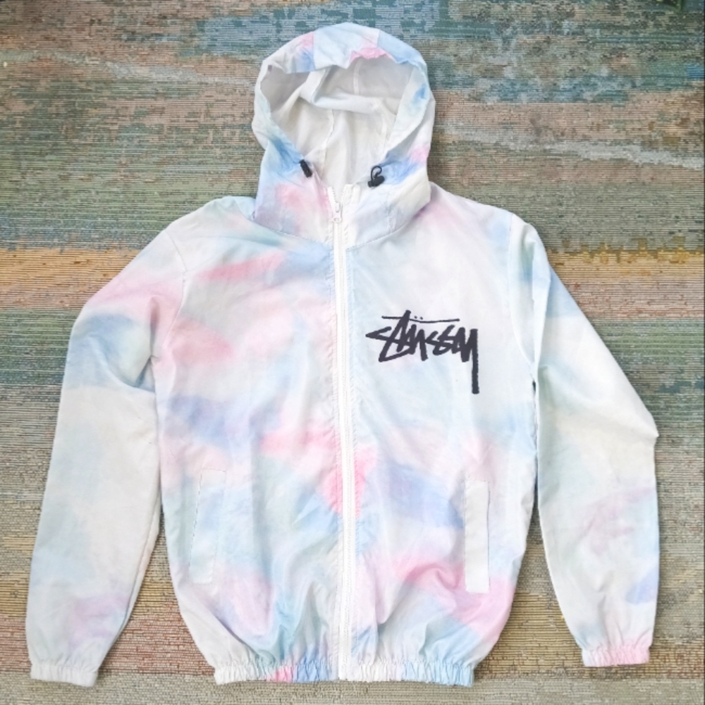 Stussy Cotton Candy Lightweight Windbreaker Jacket Men's Size Medium